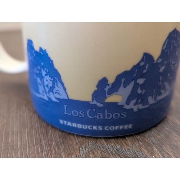 Starbucks Los Cabos Mexico Coffee Tea Mug Cup 2016 Blue Cream 16 oz Marlin - Picture 3 of 7